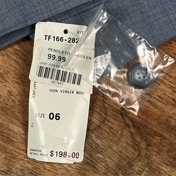 New! Pendleton 100% Wool Blazer Womens 6 Worsted Suit Professional Office Attire - Picture 9 of 11